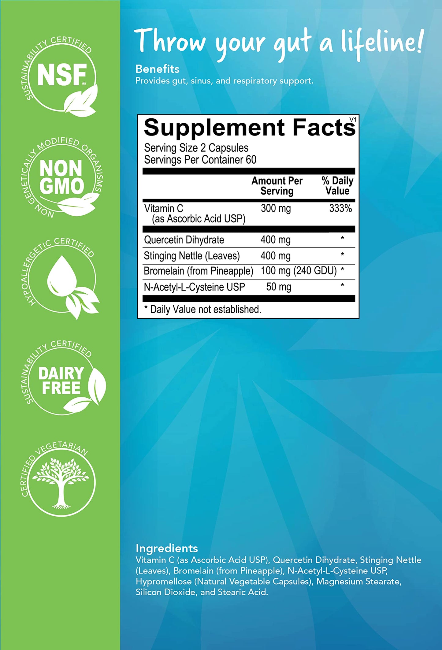 Advanced Nutrition Solutions LLC Q Restore React Assist Capsule 120 Capsules