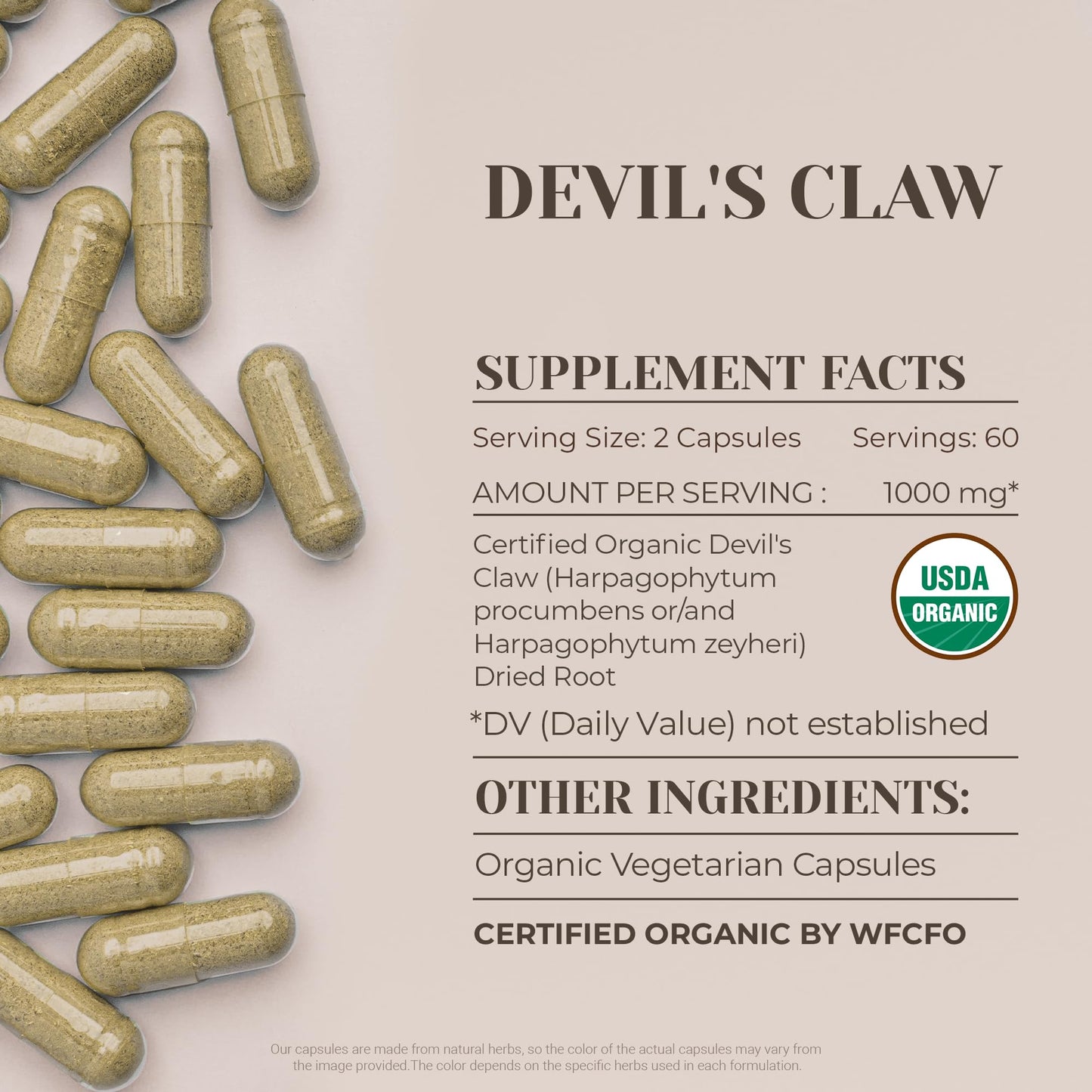Garden Organics Devil's Claw Capsules 120 Count