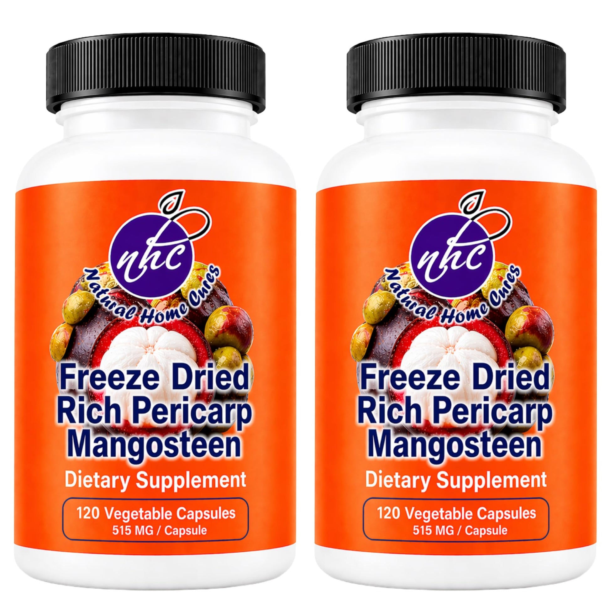 Natural Home Cures Mangosteen Pericarp Capsules, 240