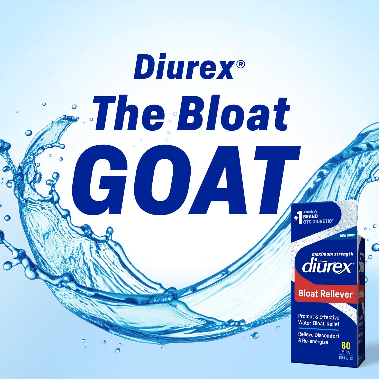 Diurex Ultra Re-Energizing Water Pills Tablets 80 Count