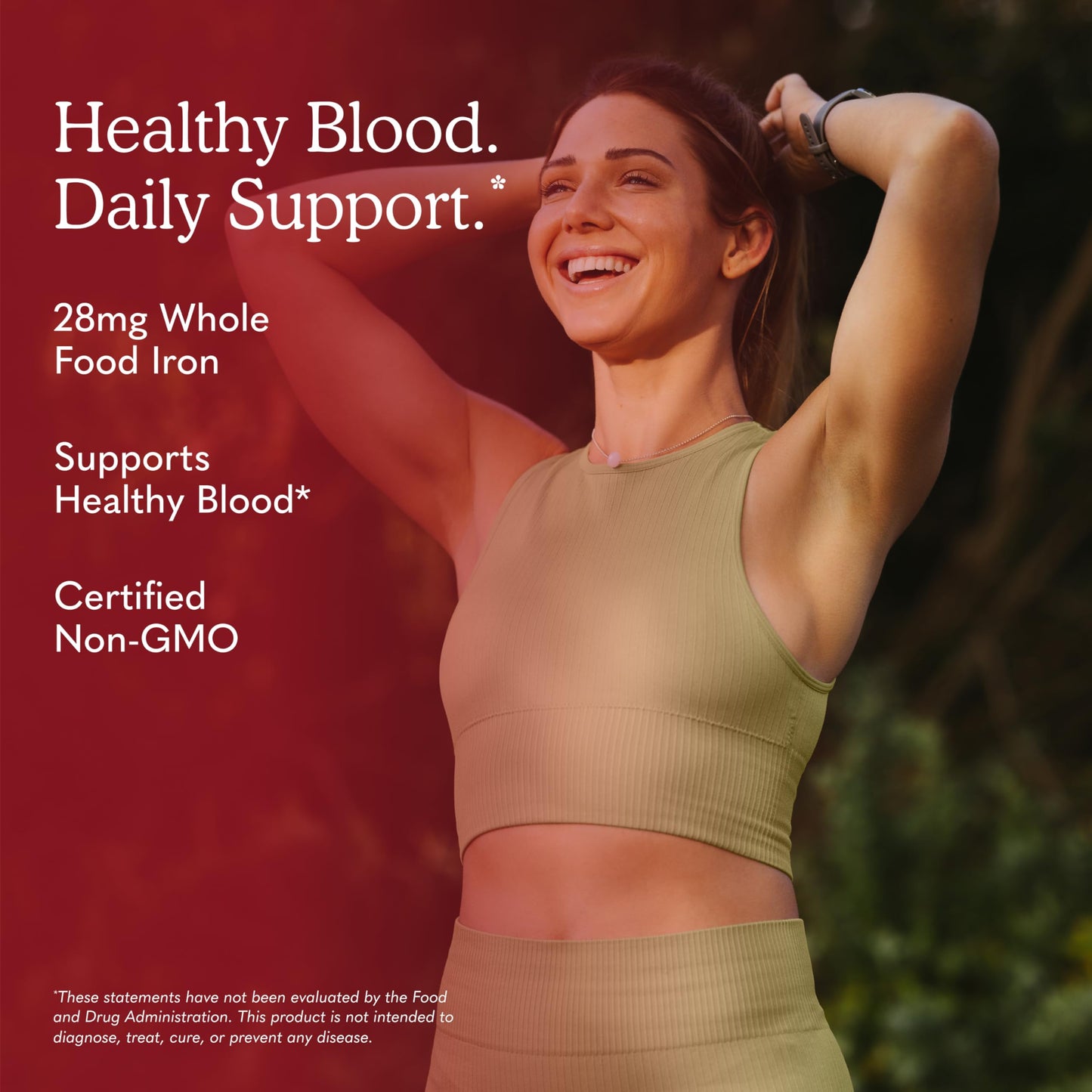 Garden of Life Vitamin Code Healthy Blood Iron Supplement for Women 60 Capsules