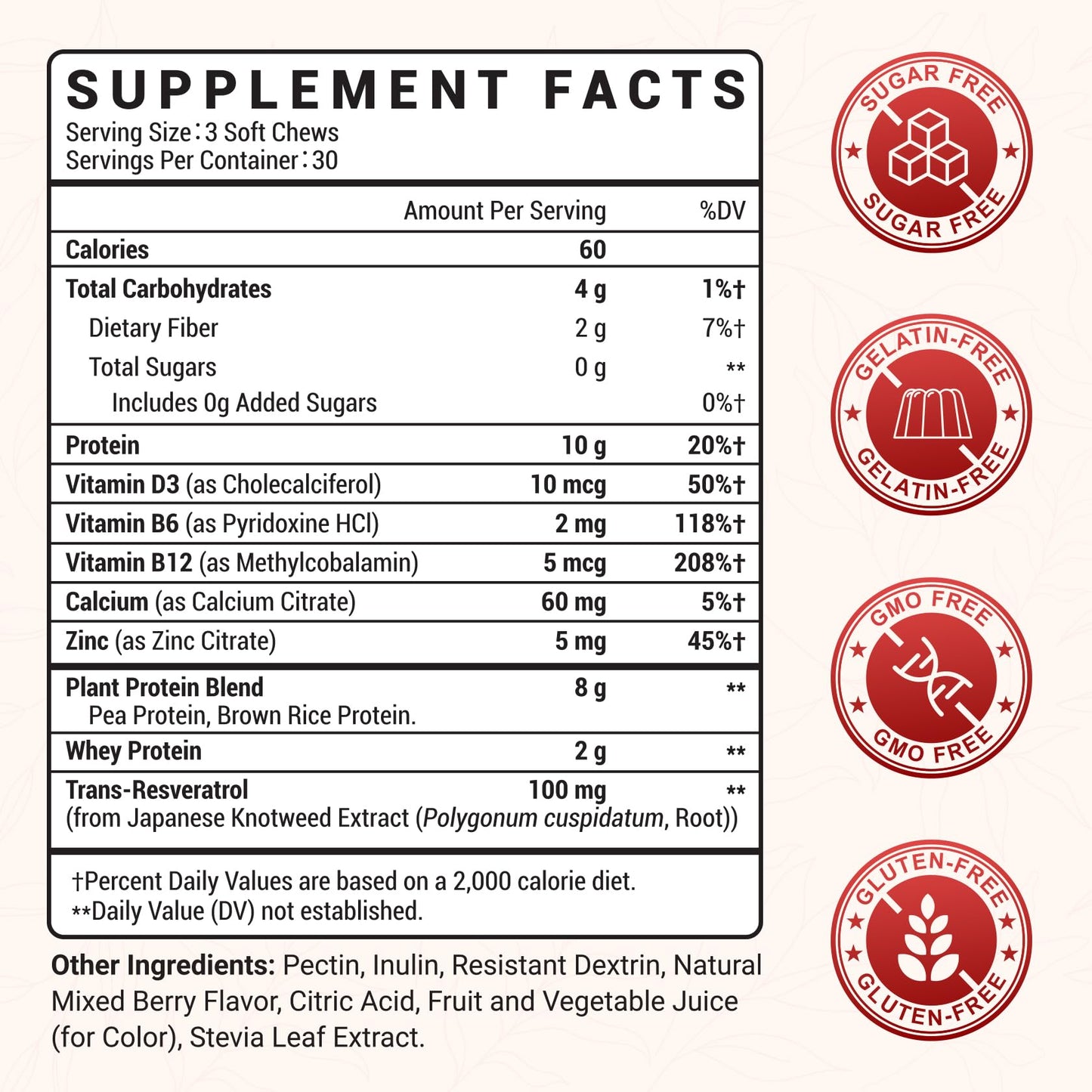 Veyuxiiwa Whey Protein Gummies, 90 Gummies, 21.13 oz (1.32 lb), Plant Based & Amino Acids