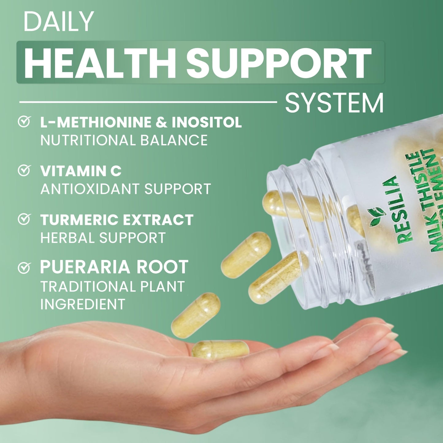 Resilia Milk Thistle Silymarin 30 Capsules