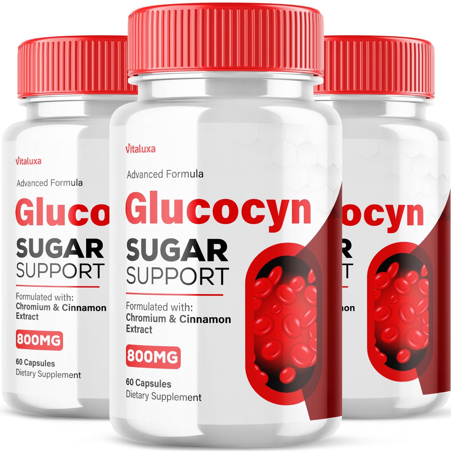 Vitaluxa Glucocyn Support Capsules 180 Capsules