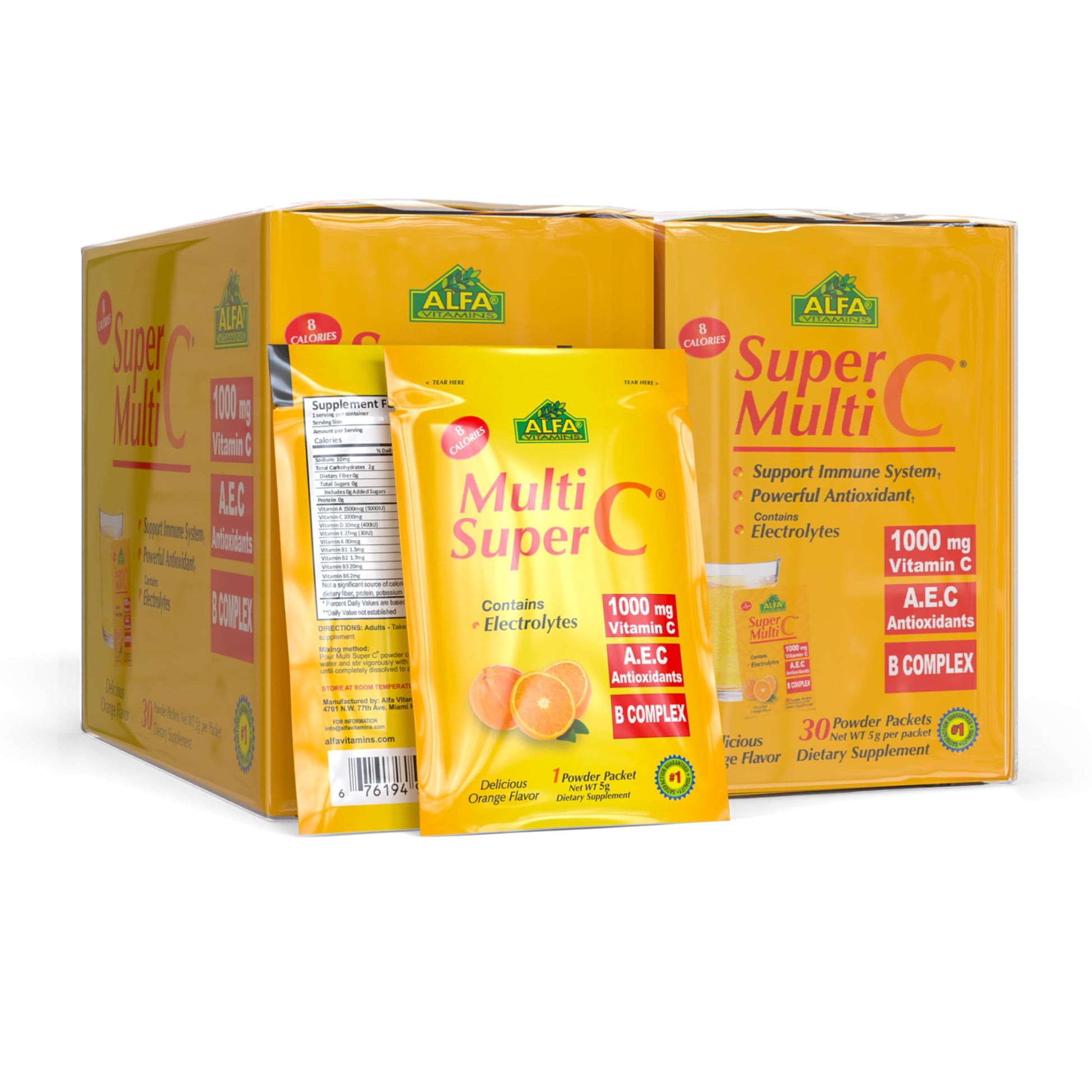 ALFA VITAMINS Super Multi C Vitamin C Powder & Multivitamin, Powder 10