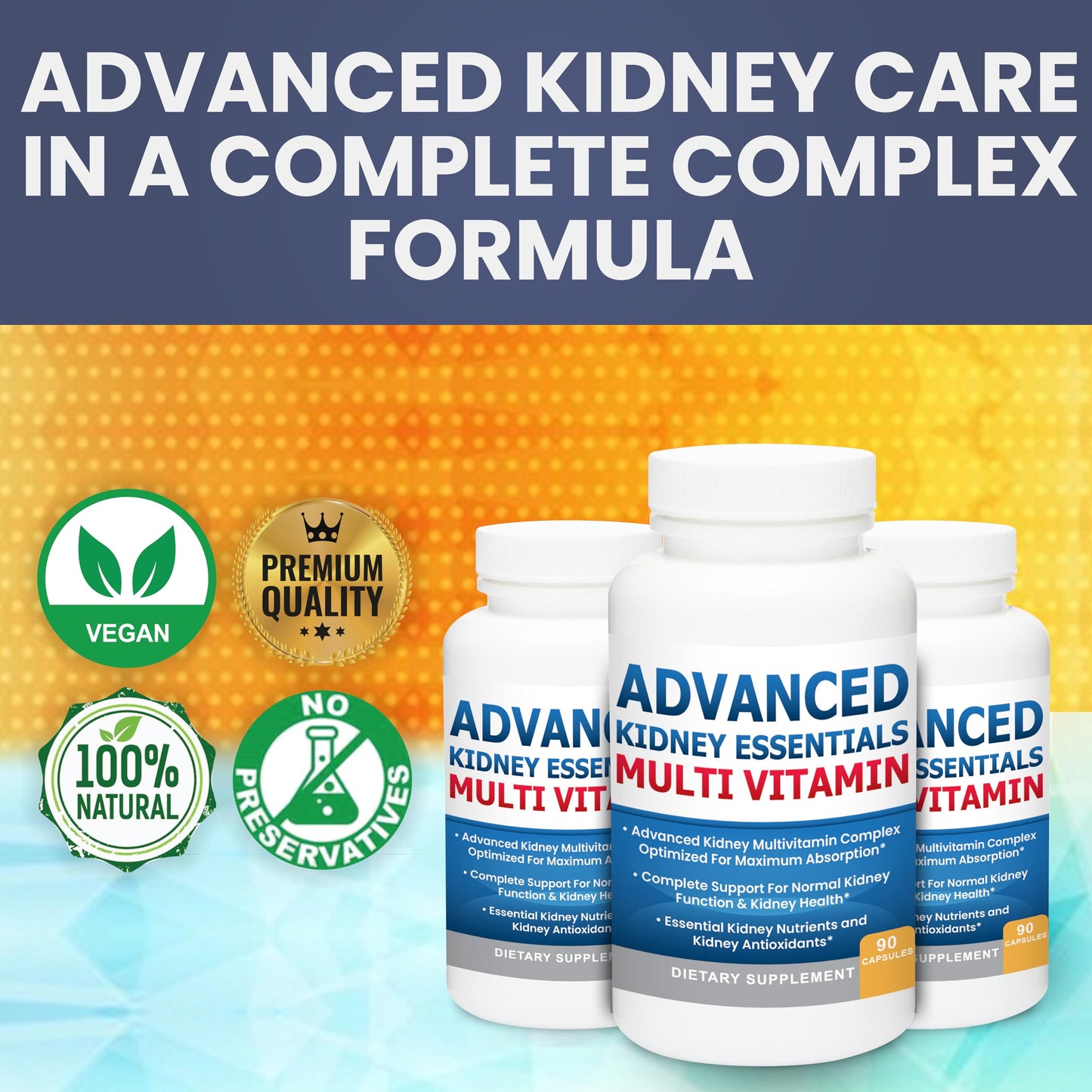 Kidney Restore Advanced Kidney Essentials Multivitamin Capsule 90 Count