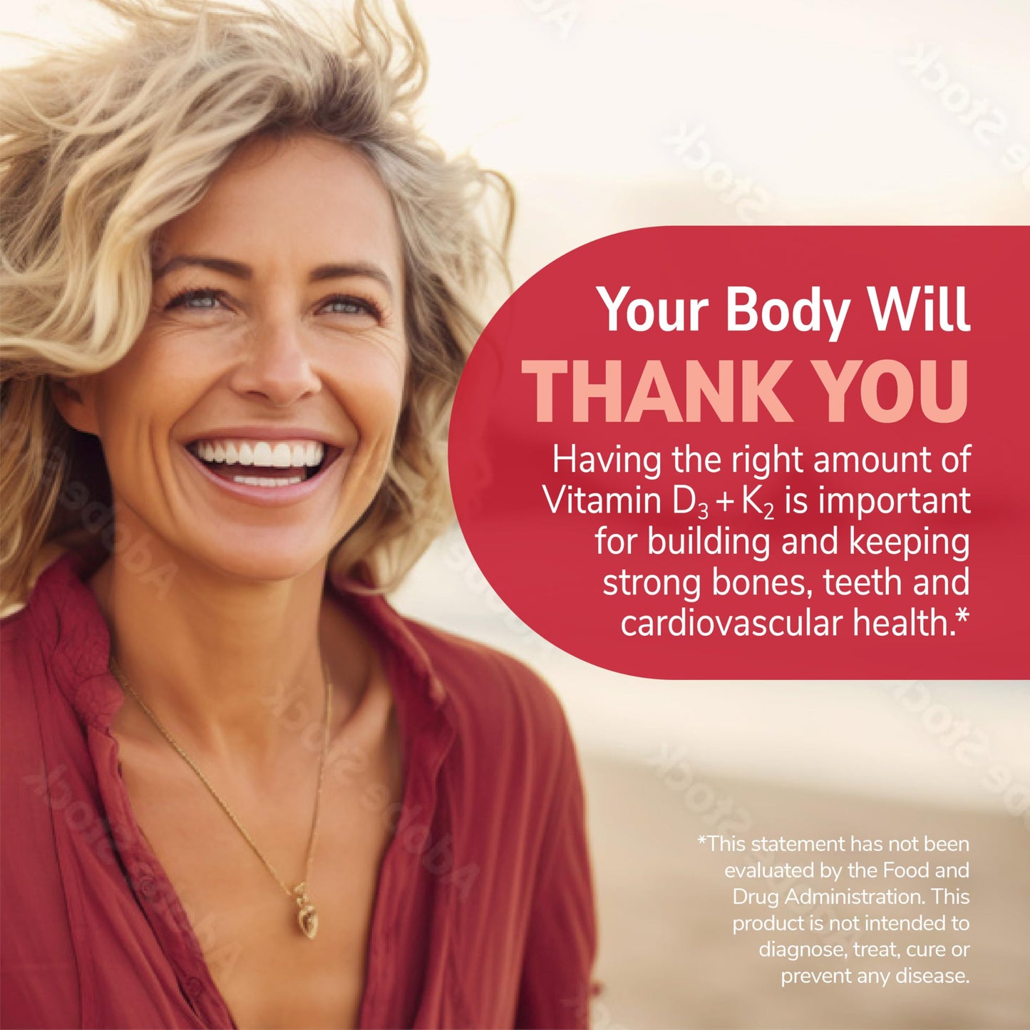 21st Century Vitamin D3 125 mcg (5000 IU) + K2 100 mcg Capsules, 120 Count