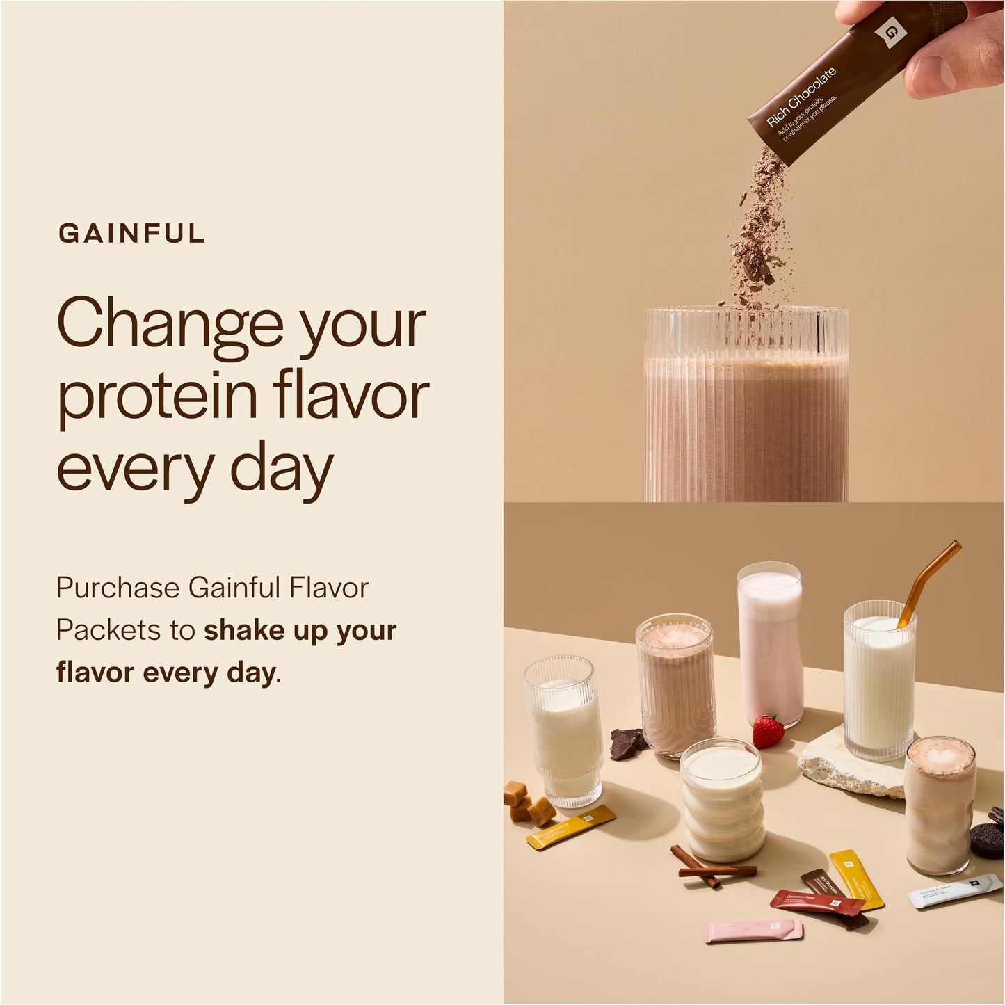Gainful Everyday Plant Protein Powder, Unflavored, 14.5 oz