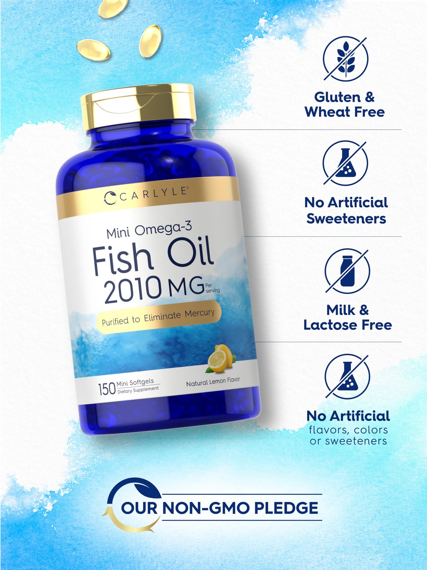 Carlyle Mini Fish Oil Softgels 150 Count