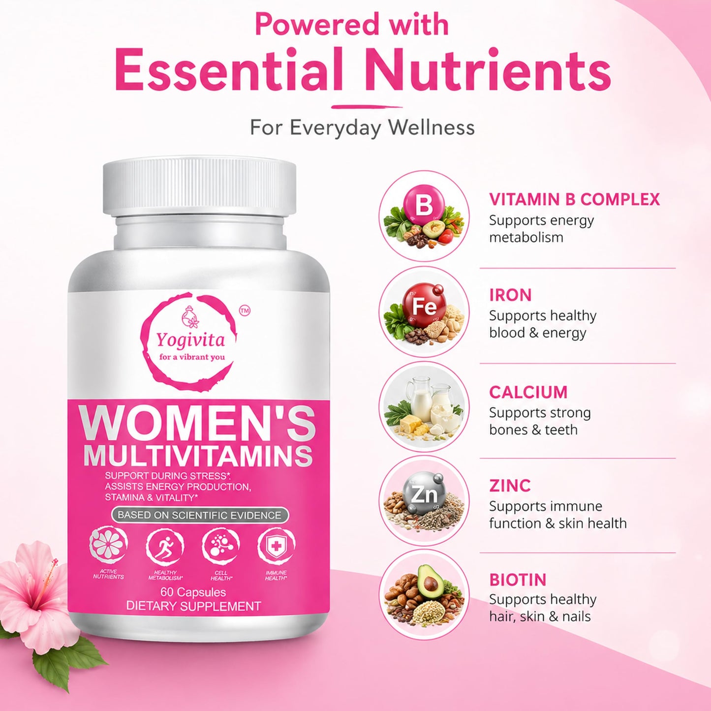 Yogivita Women’s Multivitamin Capsules, 60 Capsules