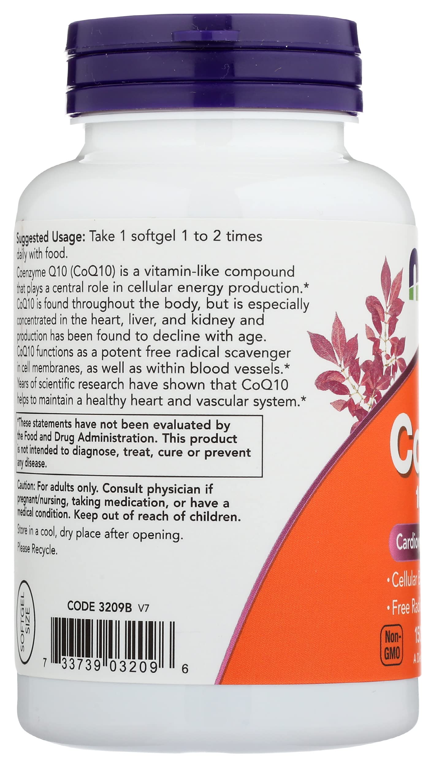 NOW Foods CoQ10 100 mg Softgels 150 Count