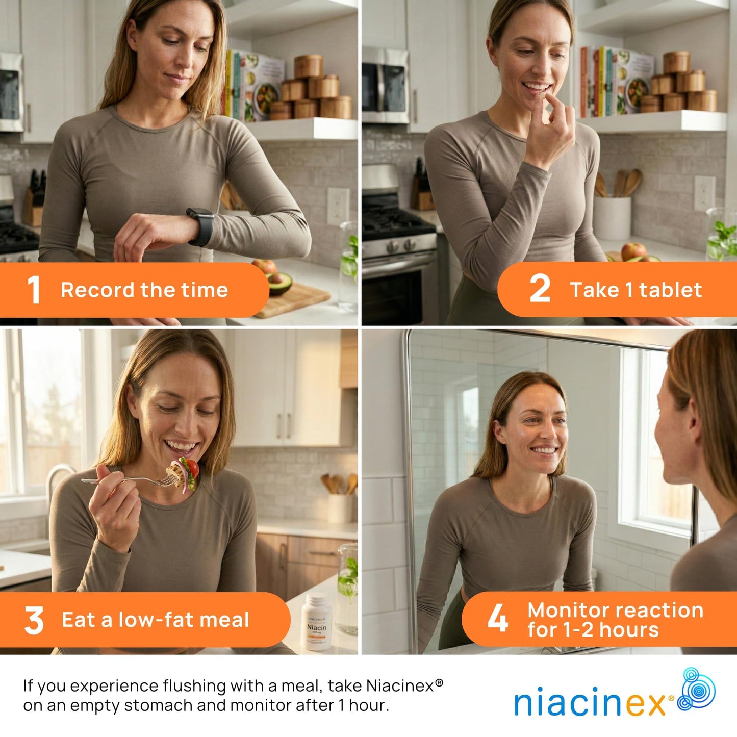 Niacinex Niacin 500mg Extended Time Release Tablet, 200 Tablets