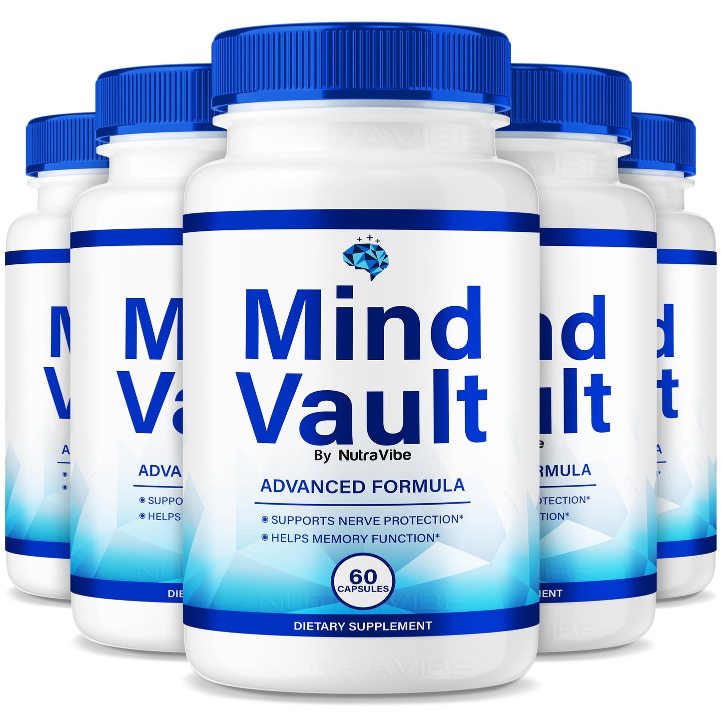 NutraVibe Mind Vault Pills Capsules 300 Capsules