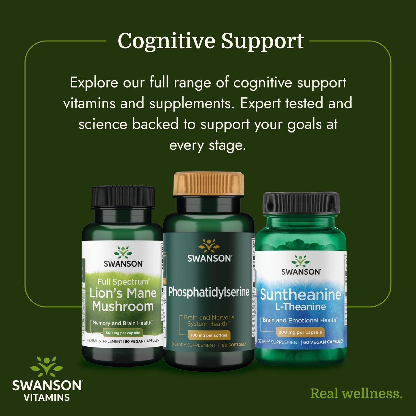 Swanson Phosphatidylserine Brain Health 100 mg Softgel, 90 Count