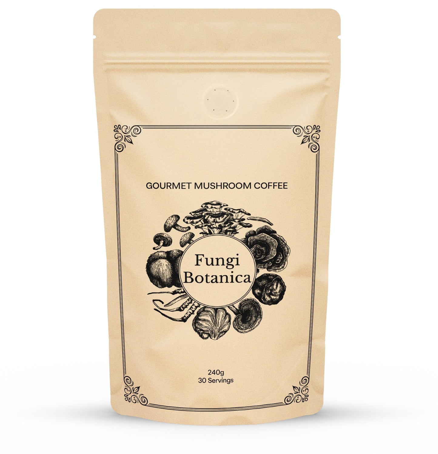 Cognitive Brews Fungi Botanica Gourmet Arabica & Mushroom Coffee Blend Powder 8.5 oz