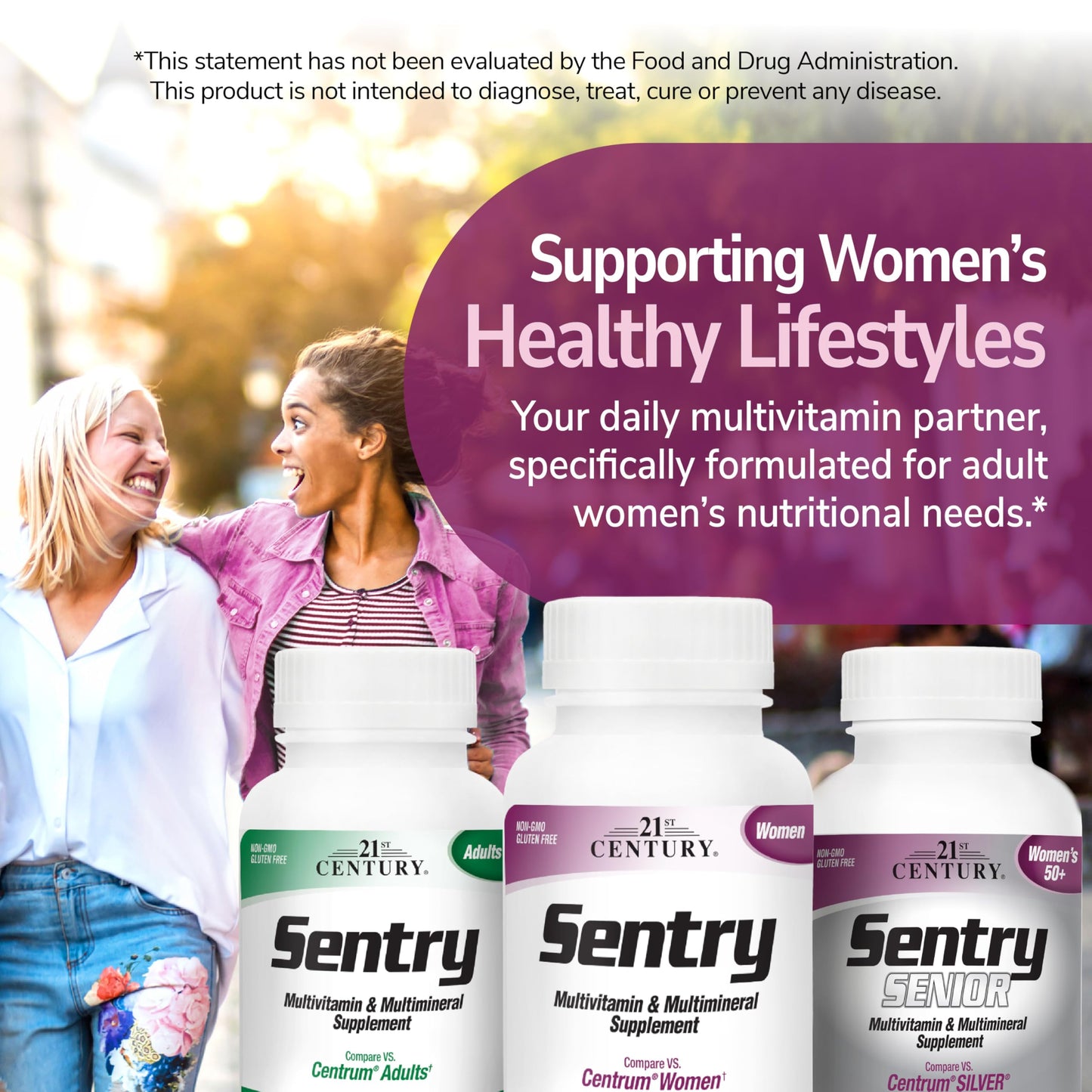 21st Century Sentry Women Multivitamin with Iron & Calcium Tablets, 120