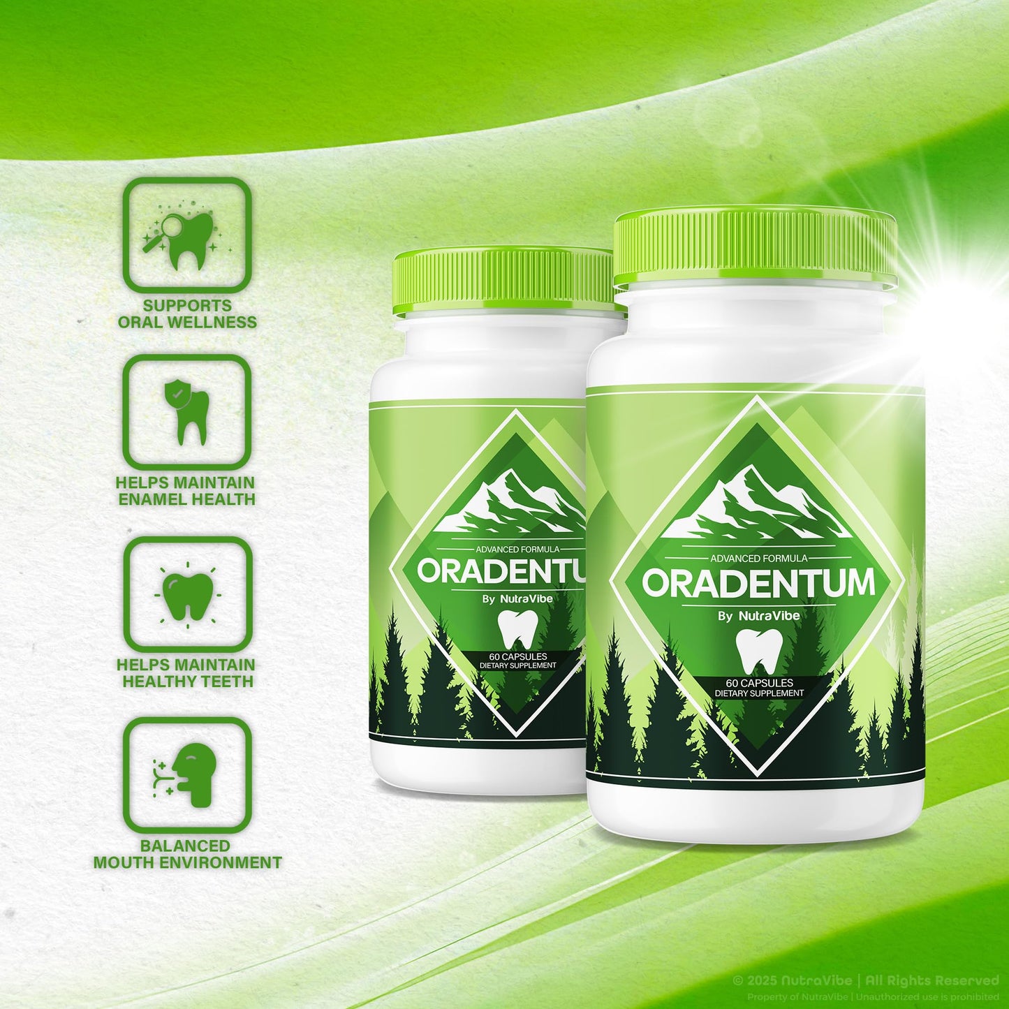 NutraVibe Oradentum Capsules 120 Capsules