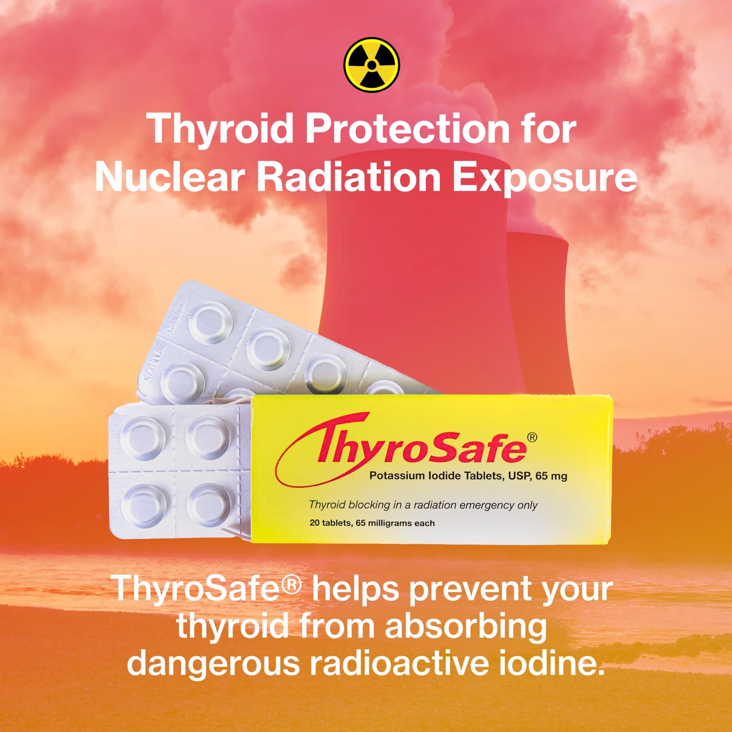 THYROSAFE Potassium Iodide 65mg, 40 Tablets