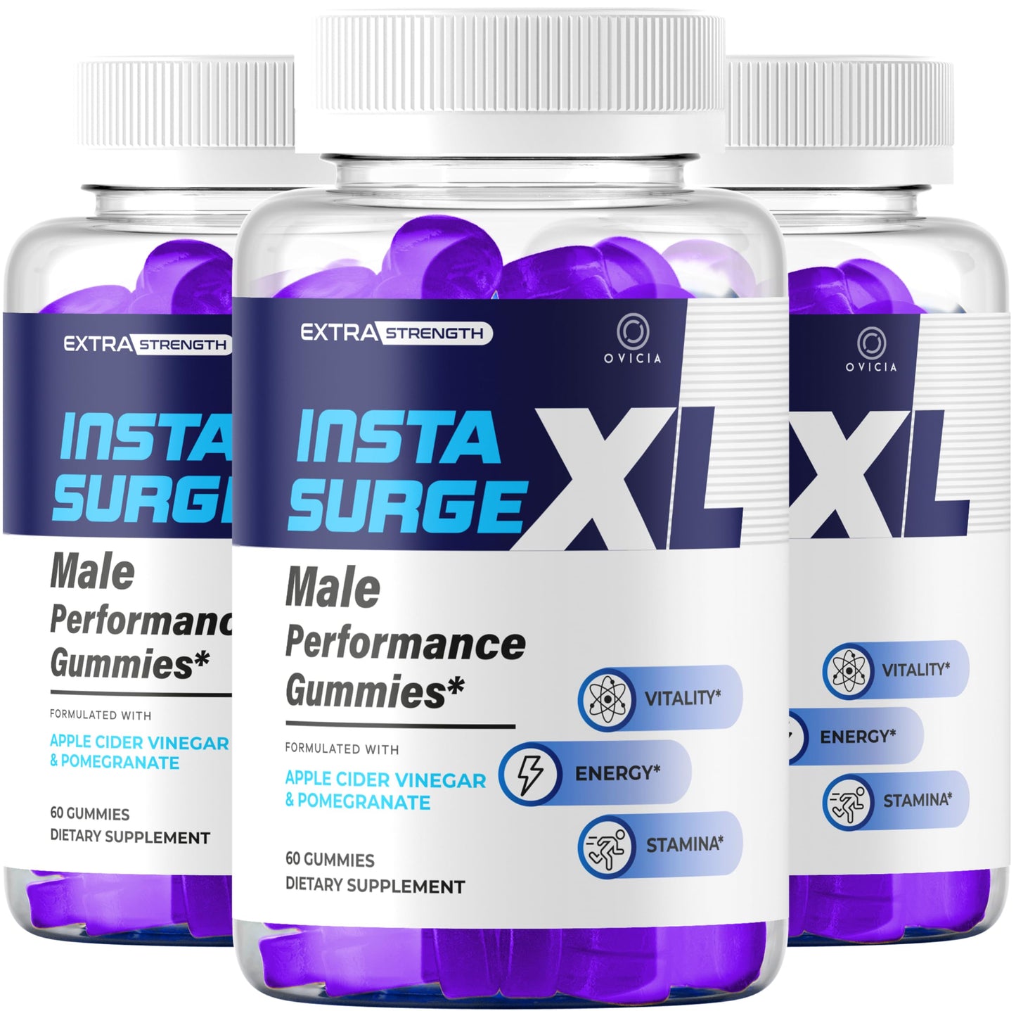 OVICIA Insta Surge XL Gummies 180 Gummies