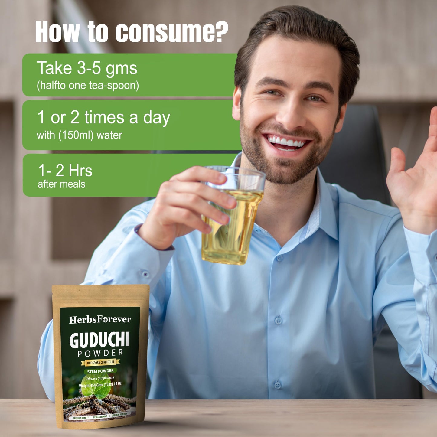 Herbsforever Guduchi Powder Tinospora Cordifolia Powder 16