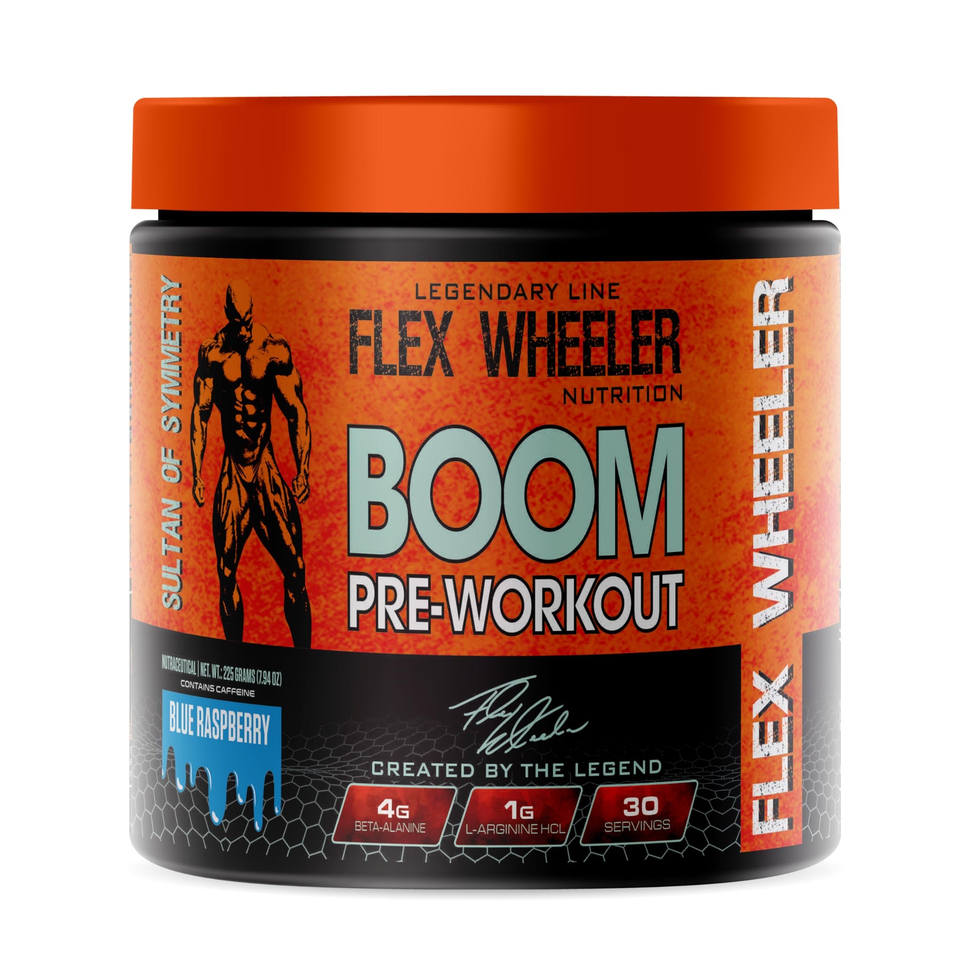 FLEX WHEELER NUTRITION Boom Pre Workout Powder 7.94 oz