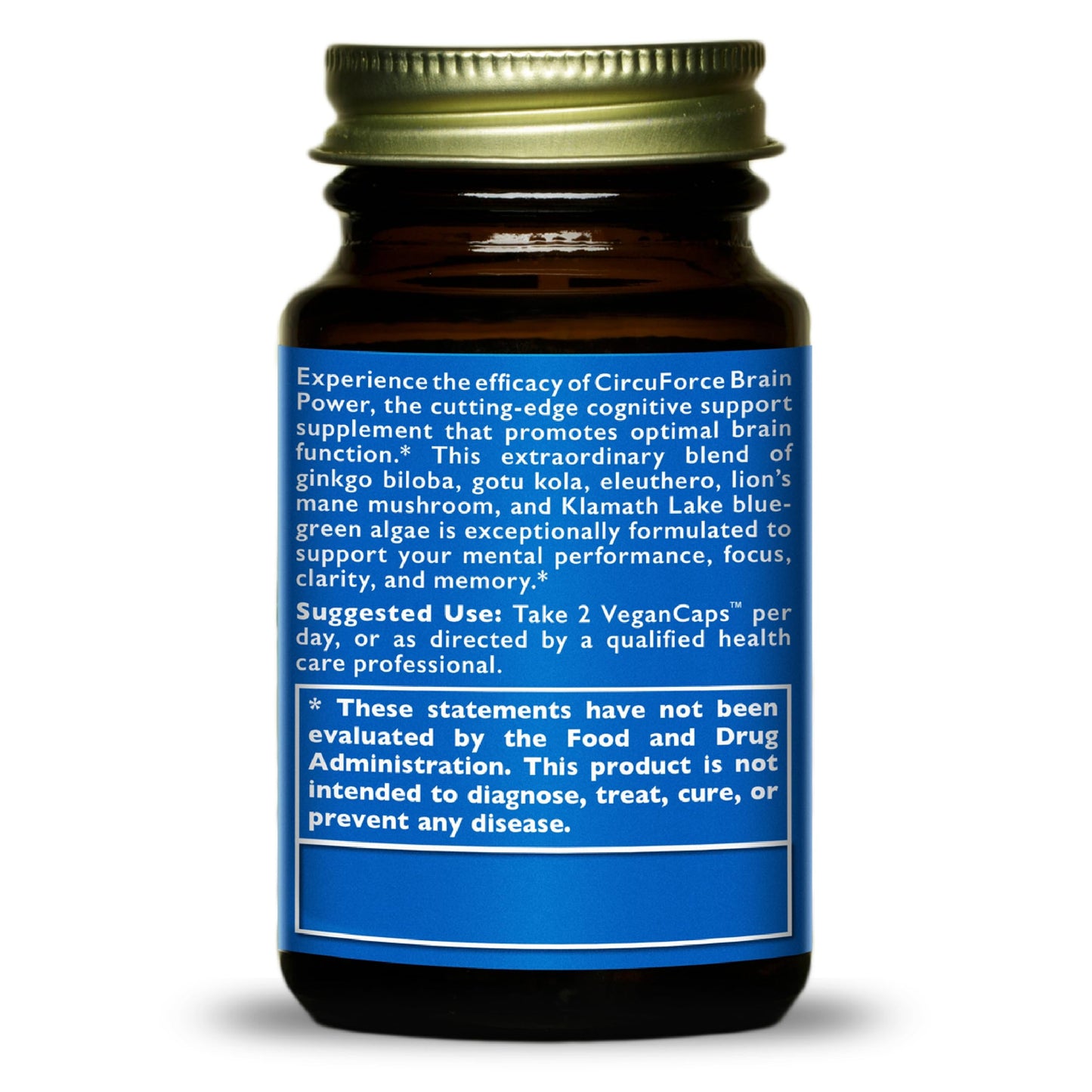 HealthForce SuperFoods CircuForce Brain Power - 250 mg Ginkgo Biloba, 30 Capsules
