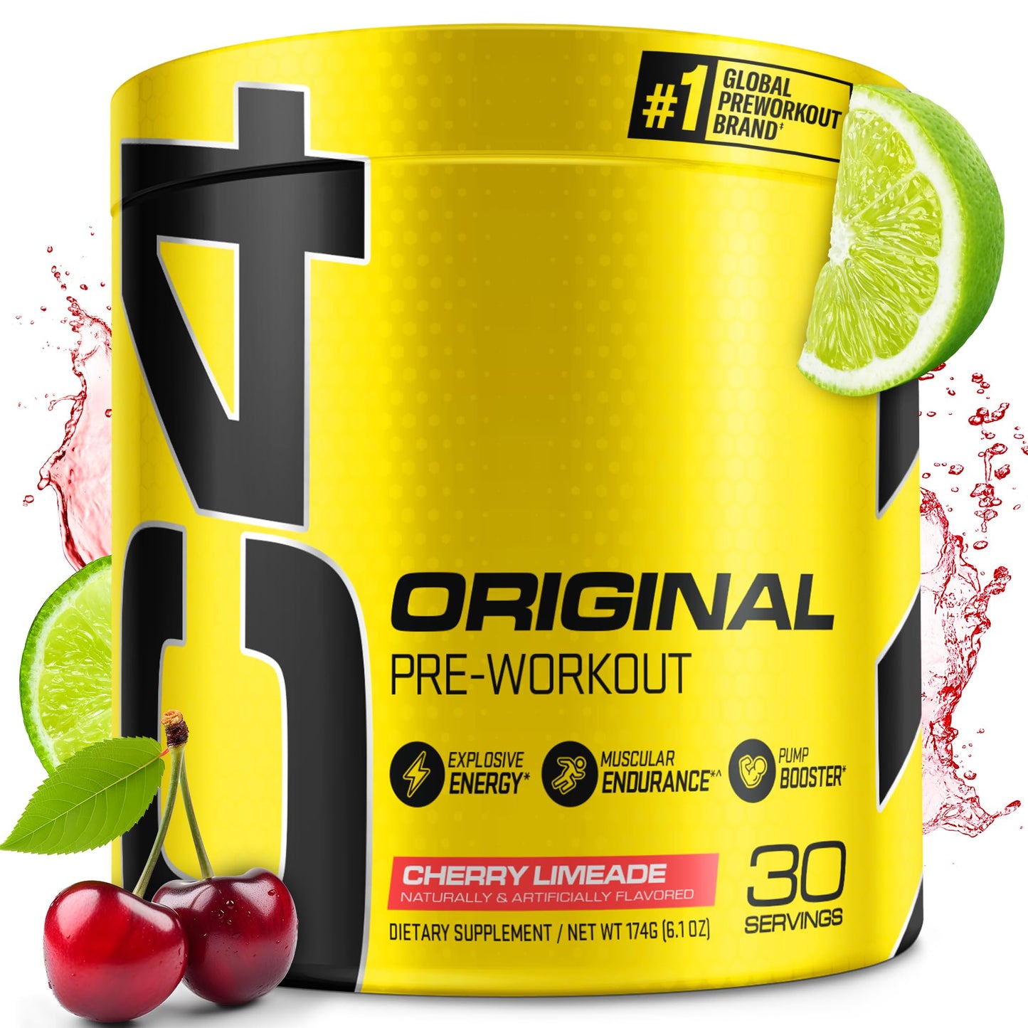 C4 Original Pre Workout Powder Cherry Limeade 6.1 Ounce