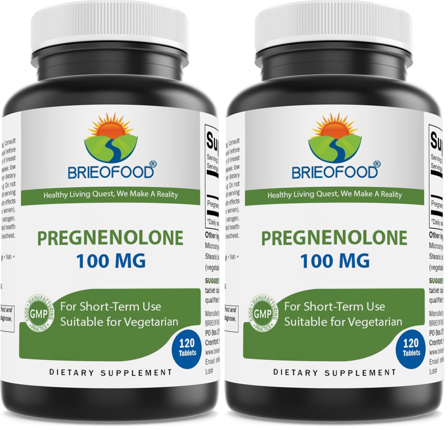 Brieofood Pregnenolone 100 mg 240 Tablets