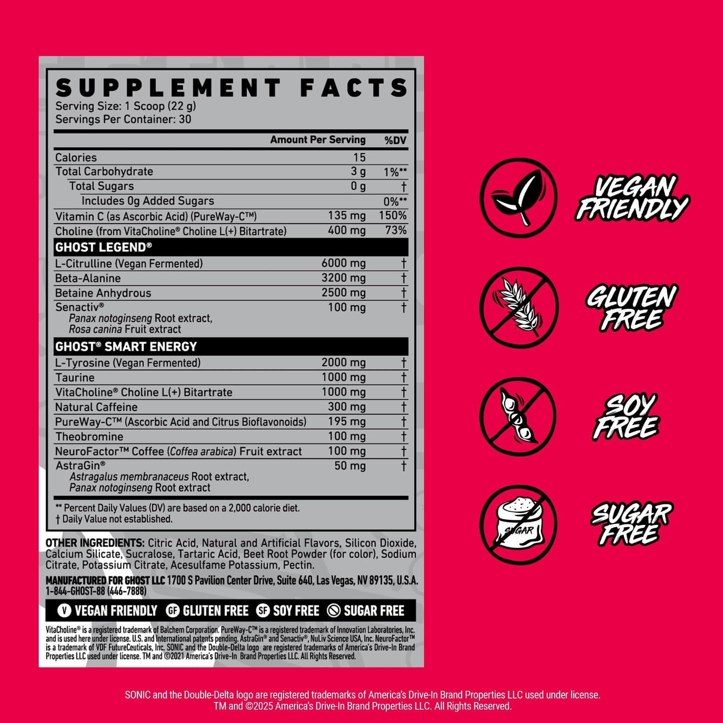 GHOST Legend Pre-Workout Powder 23.3