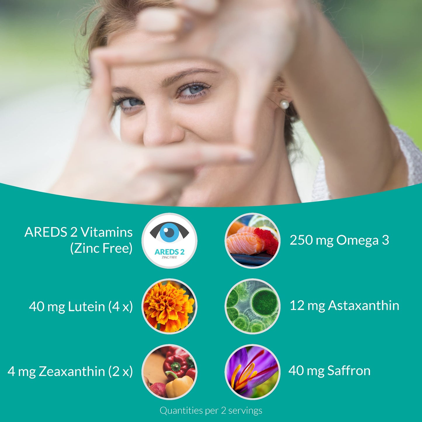 UpNourish AREDS 2 Plus Eye Vitamin Supplement Softgels 120