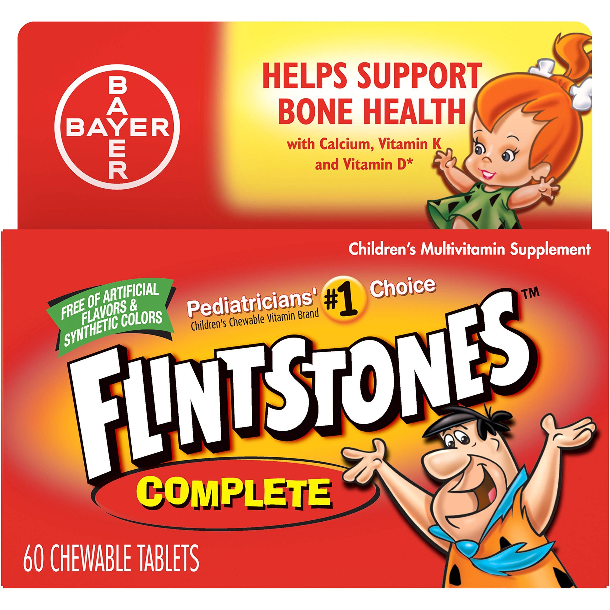 Flintstones Vitamins Complete Children's Multivitamin, Tasti Smooth Chewable, 240 Tablets
