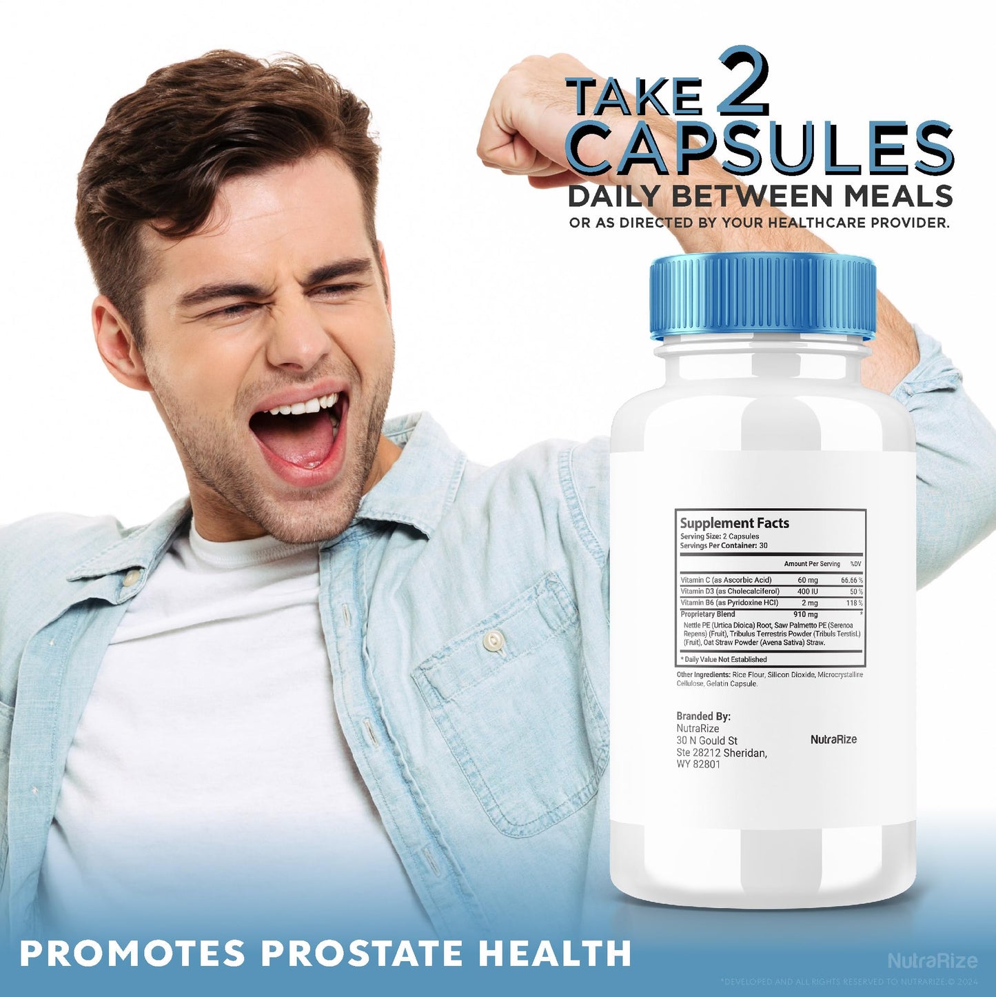 NutraRize Advanced Prostate Support Formula Capsules, 300 Capsules