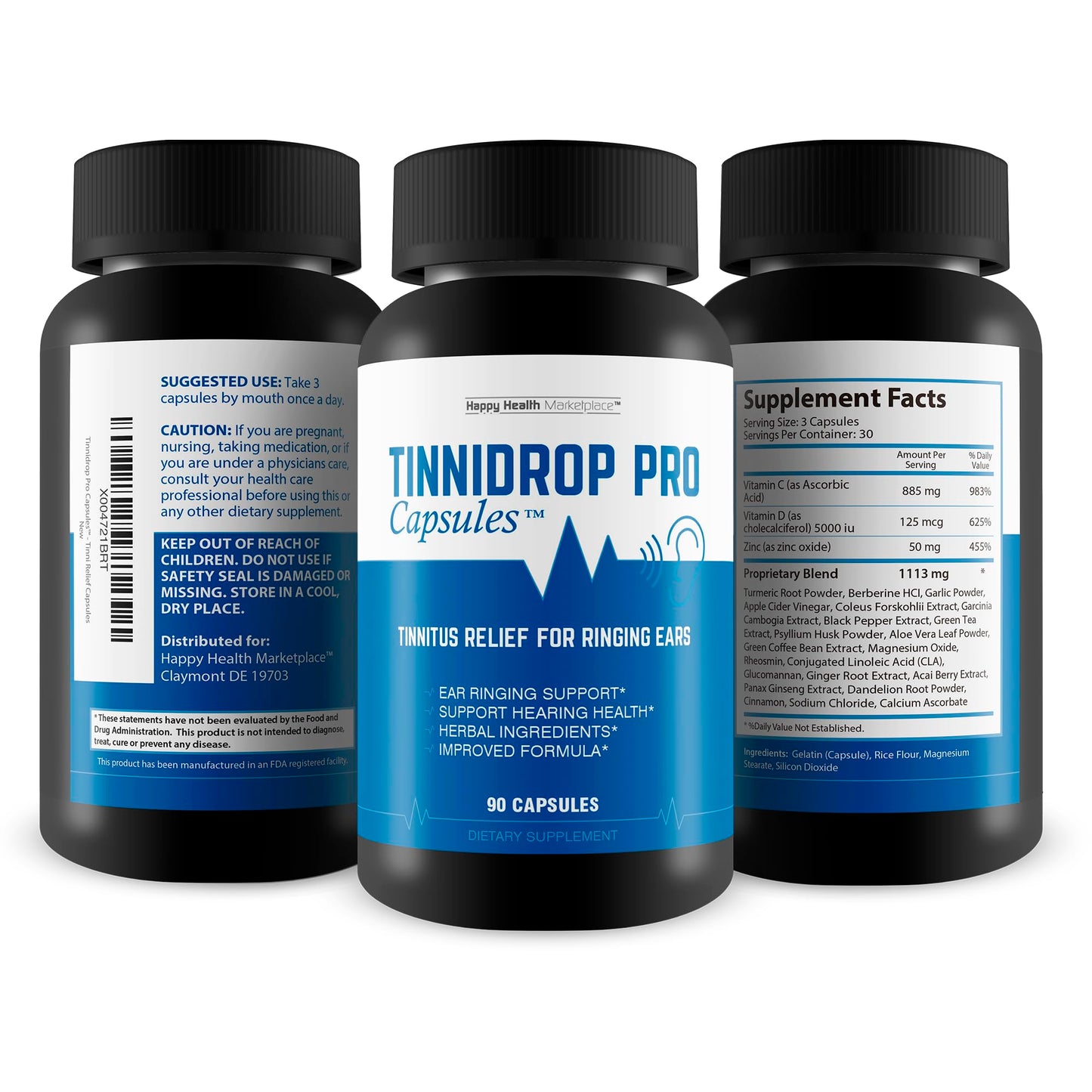 Happy Health Marketplace Tinnidrop Pro Capsules 90