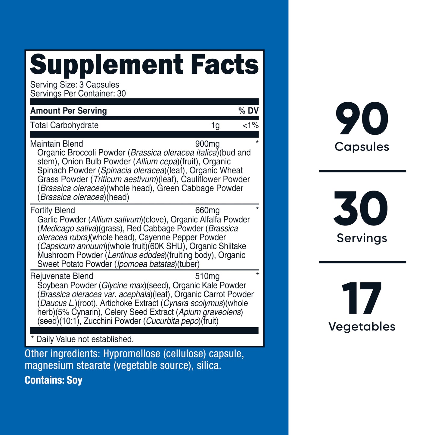 Nutricost Daily Vegetables 90 Capsules