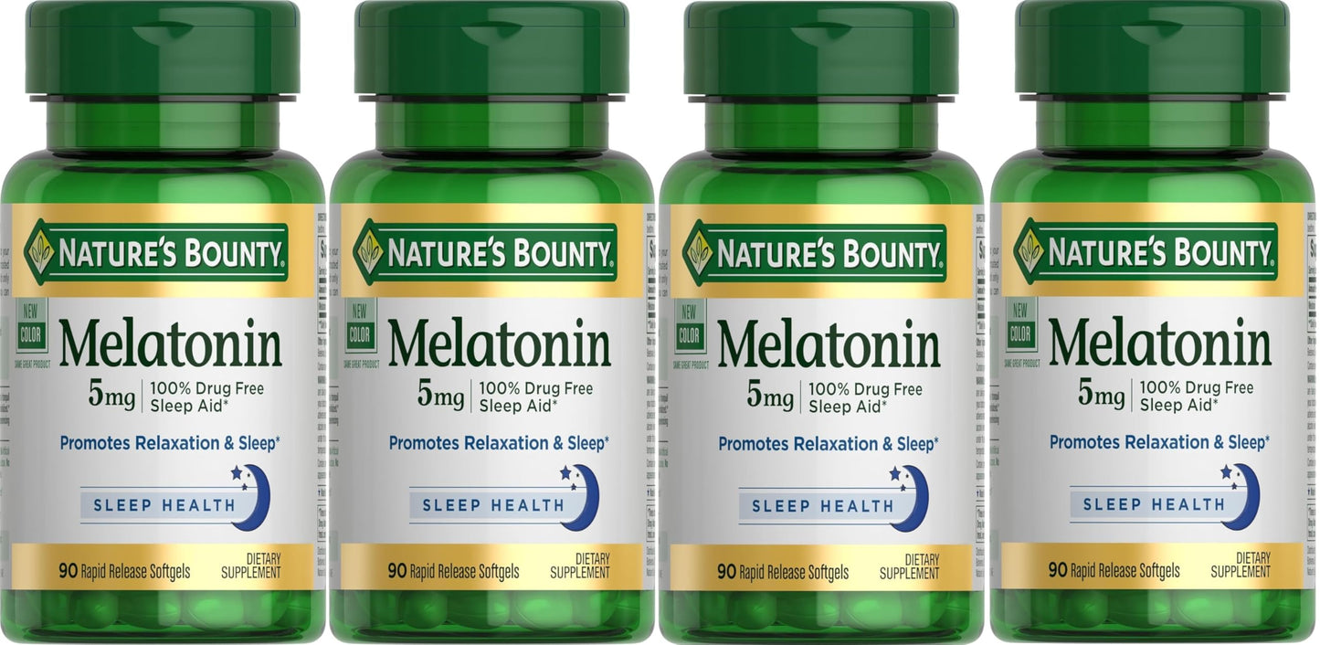 Nature's Bounty Melatonin 5 mg Softgels 360 Count