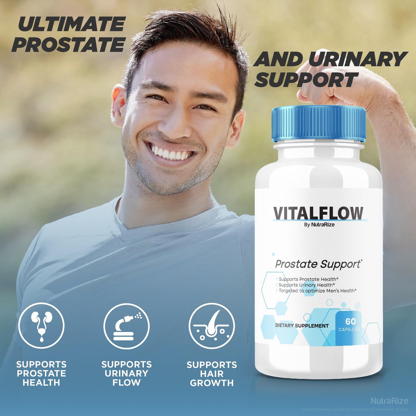 NutraRize Advanced Prostate Support Formula Capsules, 300 Capsules