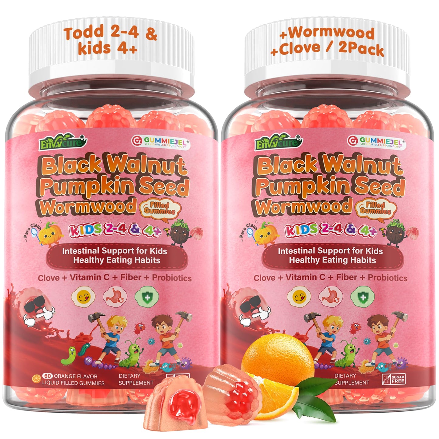 EnvyCure Para Clean Gut Health Gummies, 120 Count