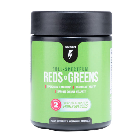 InnoSupps Full Spectrum Reds & Greens Superfood Capsules, 30 Count