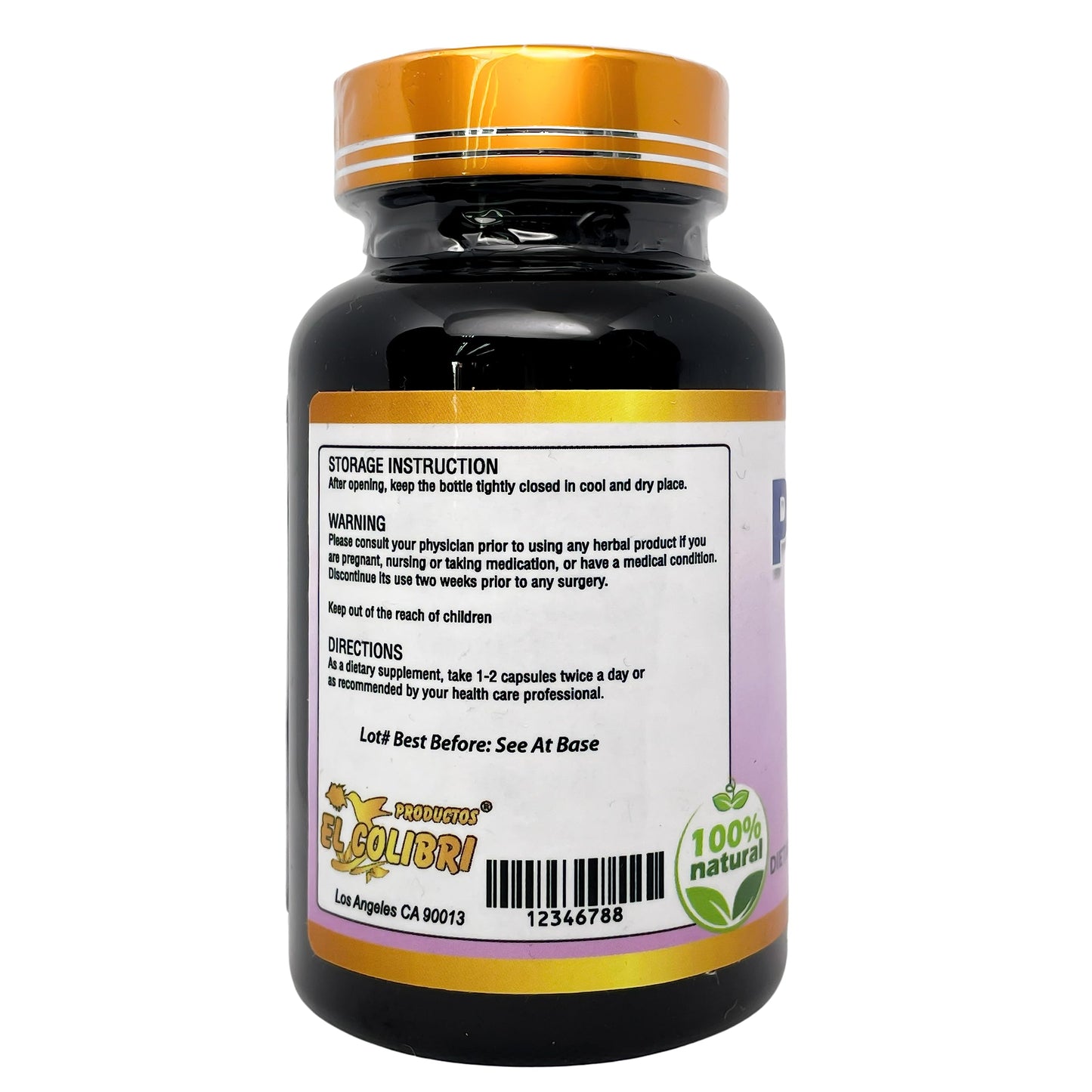 Productos El Colibri Pata de Vaca Extract 900mg Capsule 90