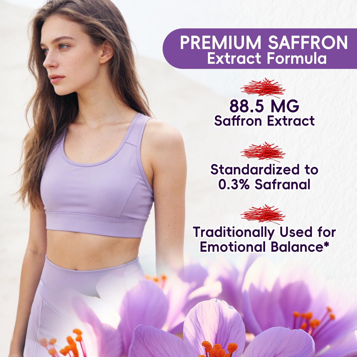 I LOVE HEALTH Saffron Supplement Capsule, 60 Capsules