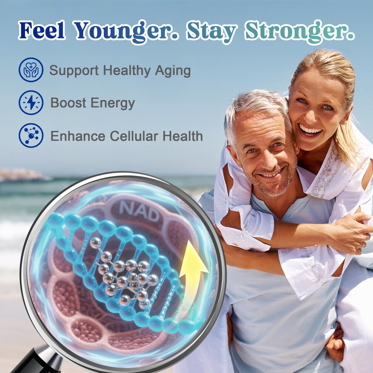 SUGOYO NAD+ Supplement 1000mg Liposomal Nicotinamide Riboside Capsule, 60 Count