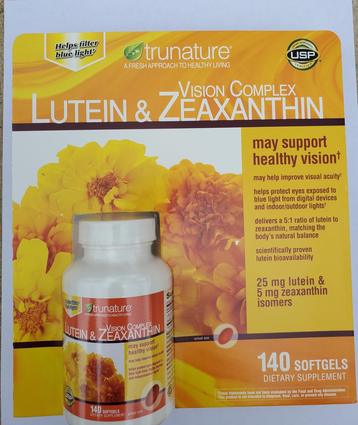 Vision Complex Lutein & Zeaxanthin Softgels, 140