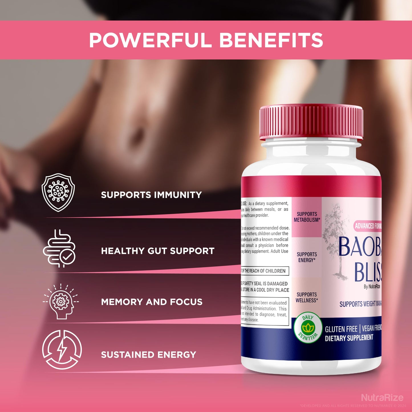 NutraRize Baobab Bliss Capsule, 120 Capsules