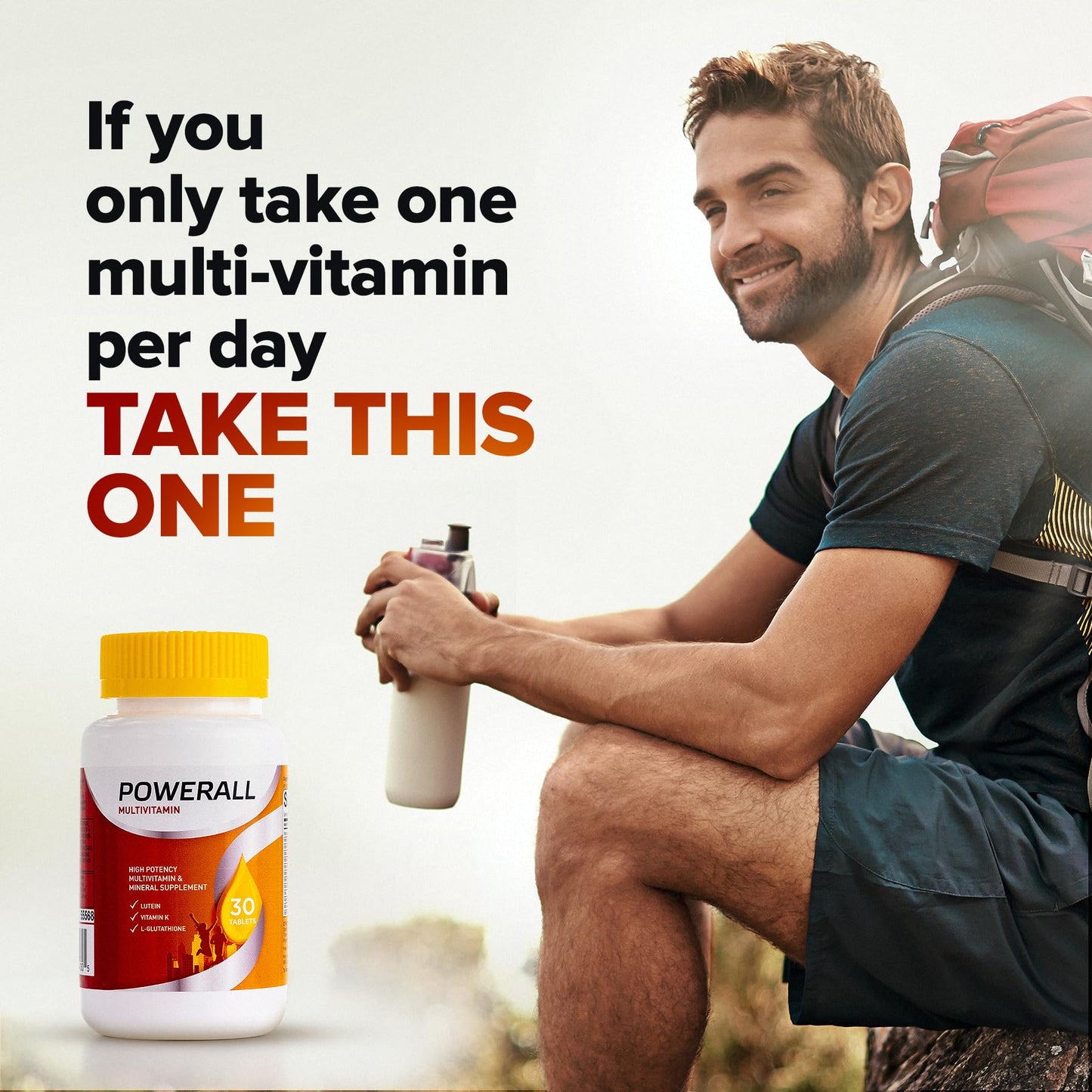 U.S. Health Club PowerAll Adult Multivitamin for Men & Women 30 Tablets