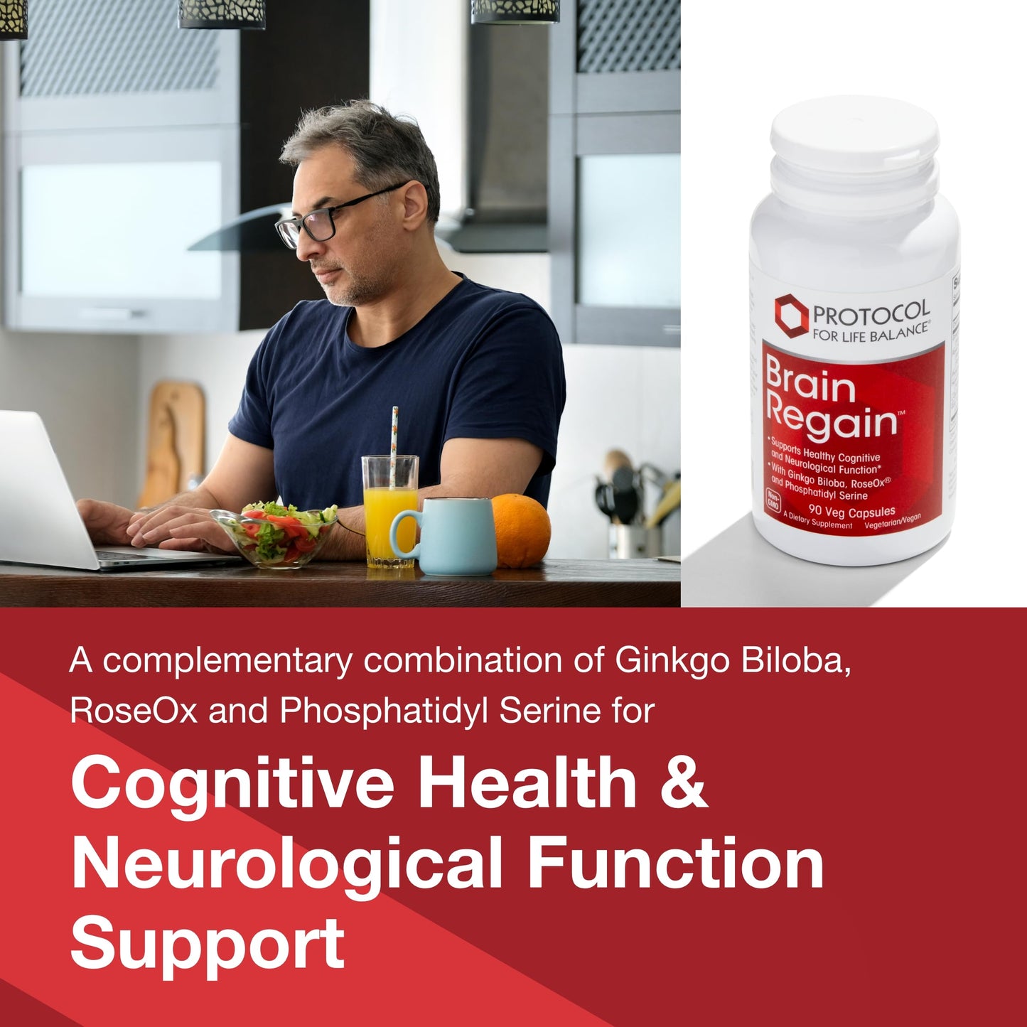Protocol for Life Balance Brain Regain Capsules 90 Veg Caps
