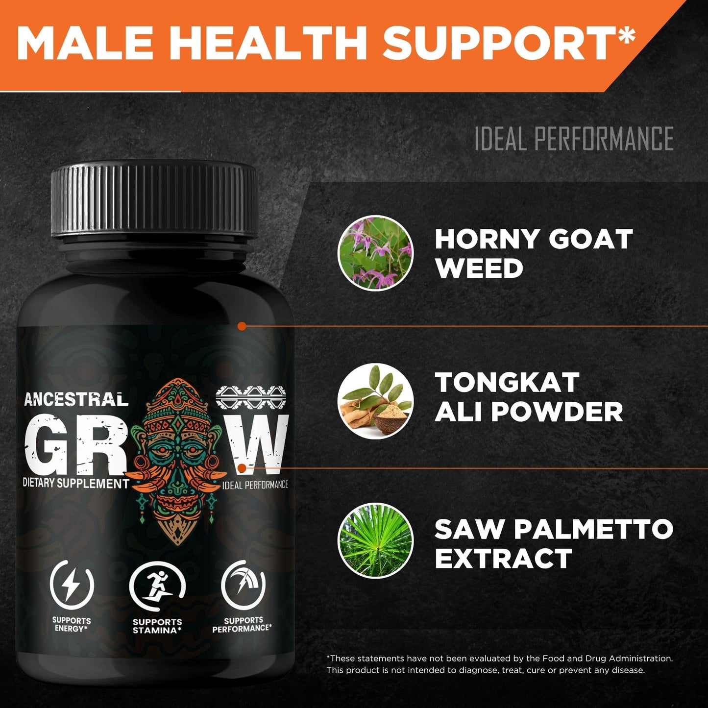 IDEAL PERFORMANCE Ancestral Grow Supplement Capsule, 180 Capsules