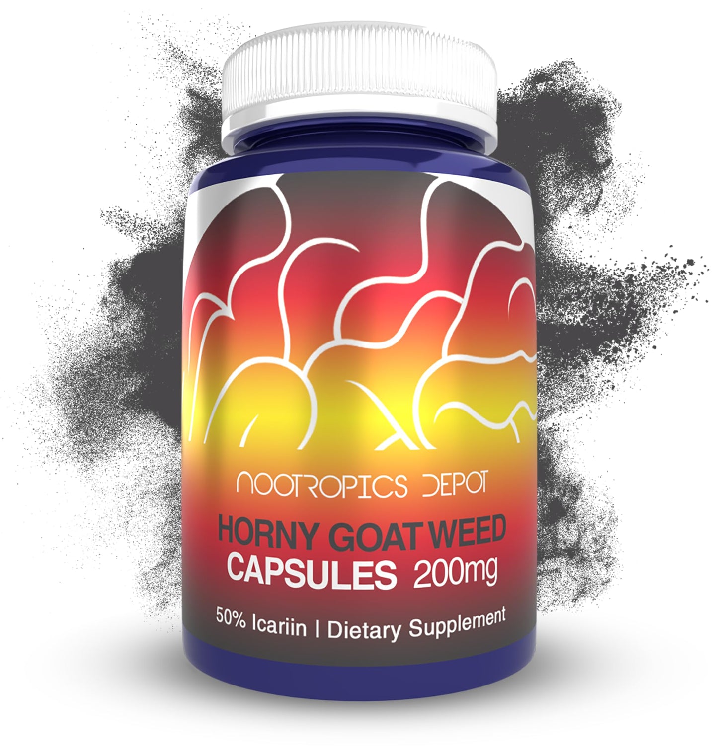 Nootropics Depot Horny Goat Weed 200mg Capsules, 90 Count