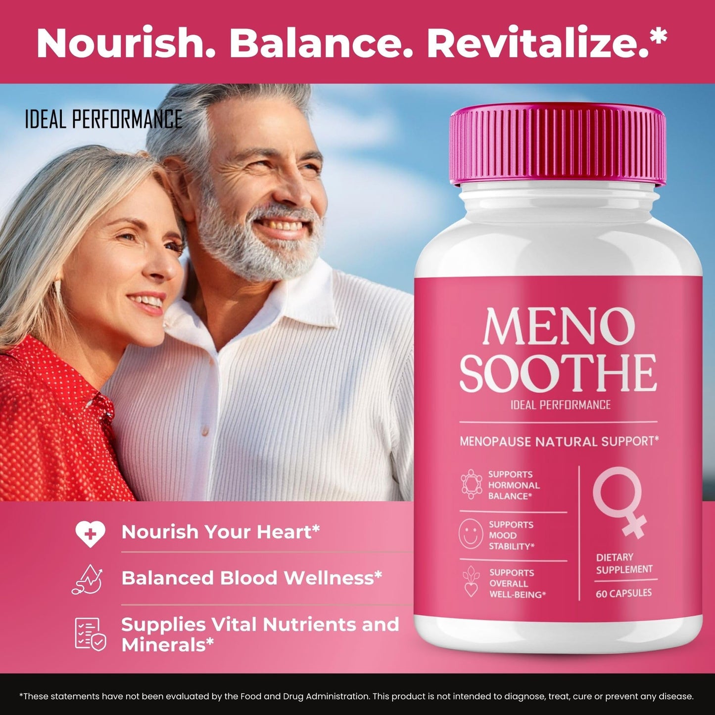 IDEAL PERFORMANCE Menosoothe Advanced Blood Formula Capsules 120 Count