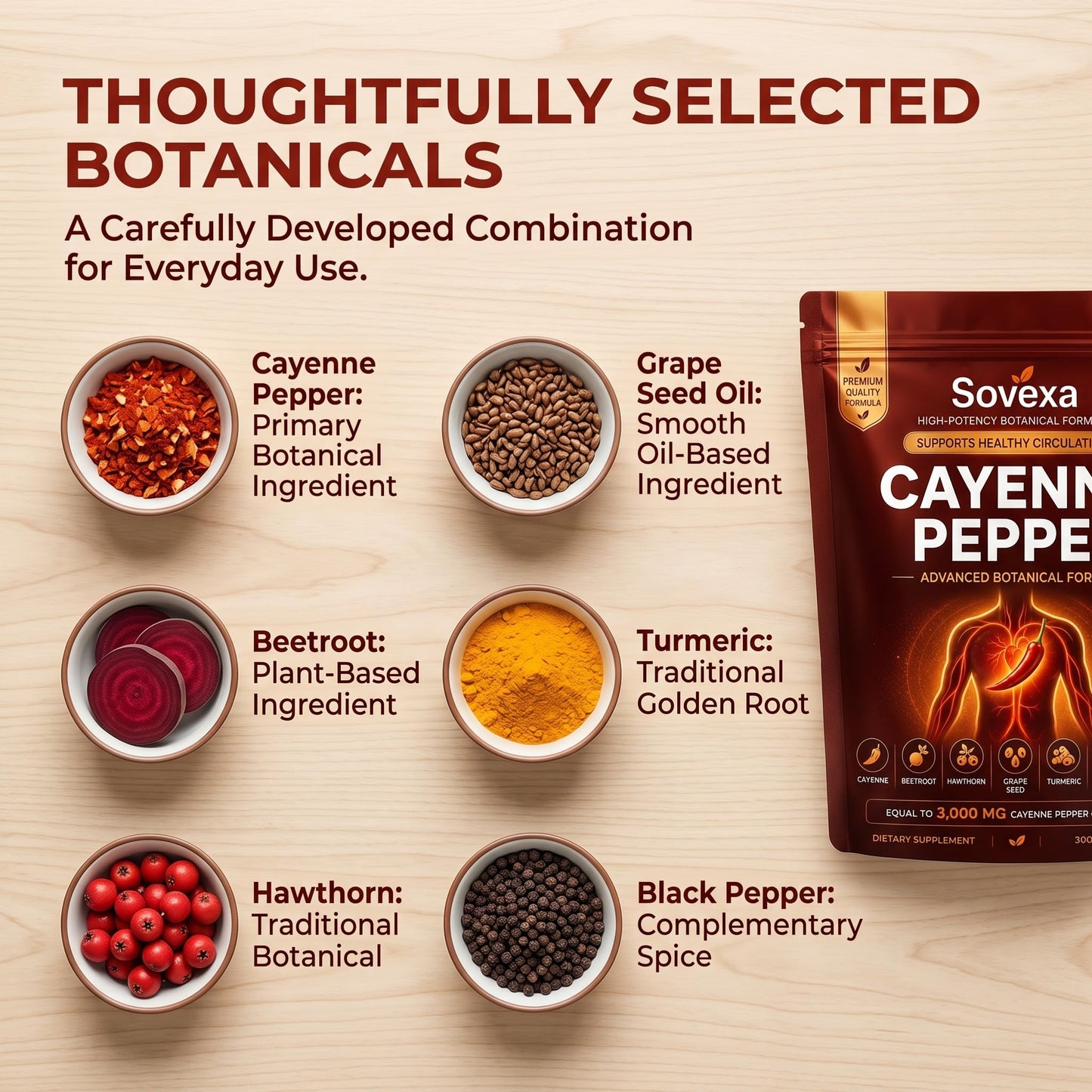Sovexa Cayenne Pepper Softgels 300 Count