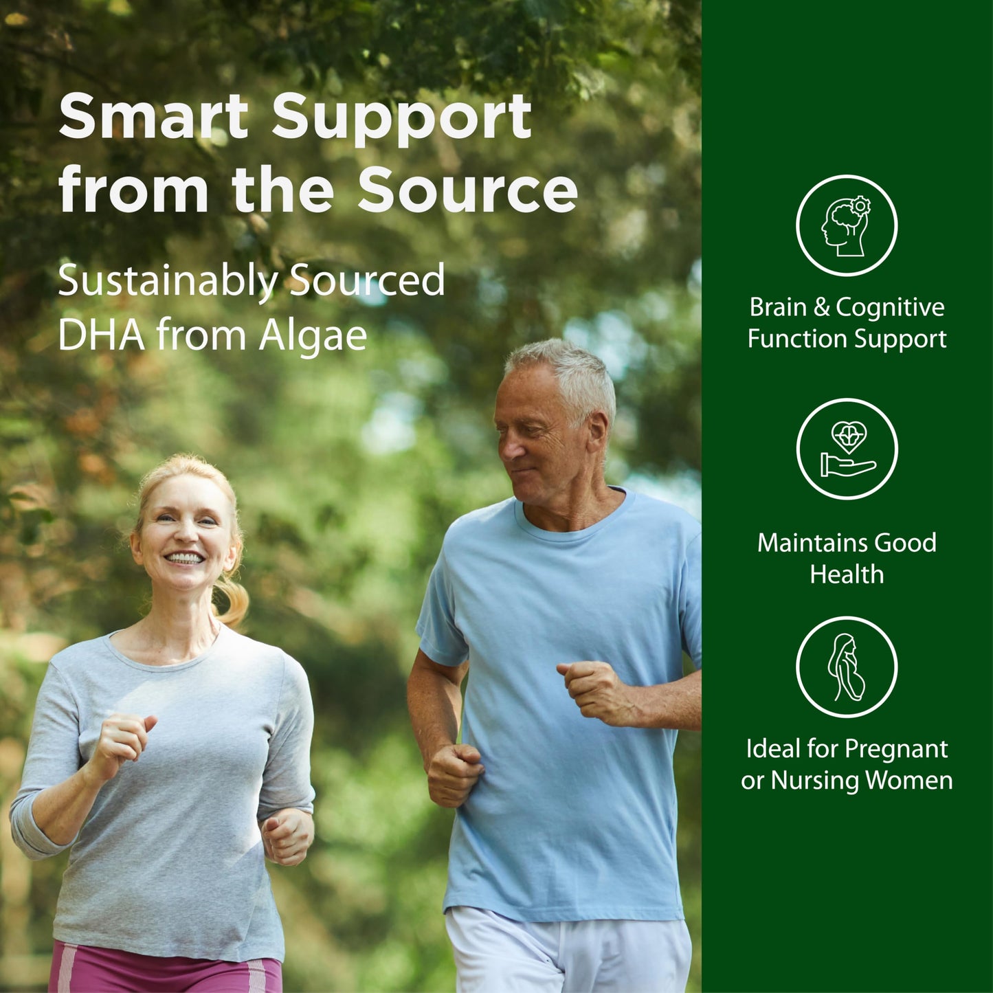 Flora DHA Vegetarian Algae GreenCaps Plus Softgels, 60 Count
